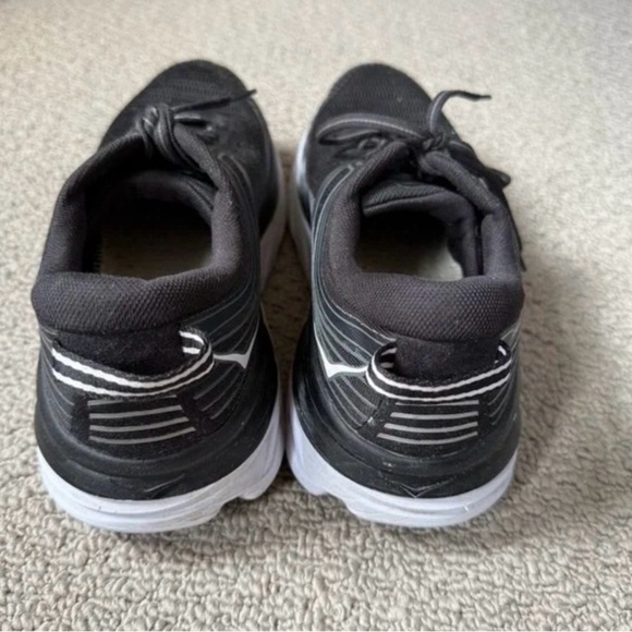Hoka Black and White Athletic Sneakers - Picture 3 of 4